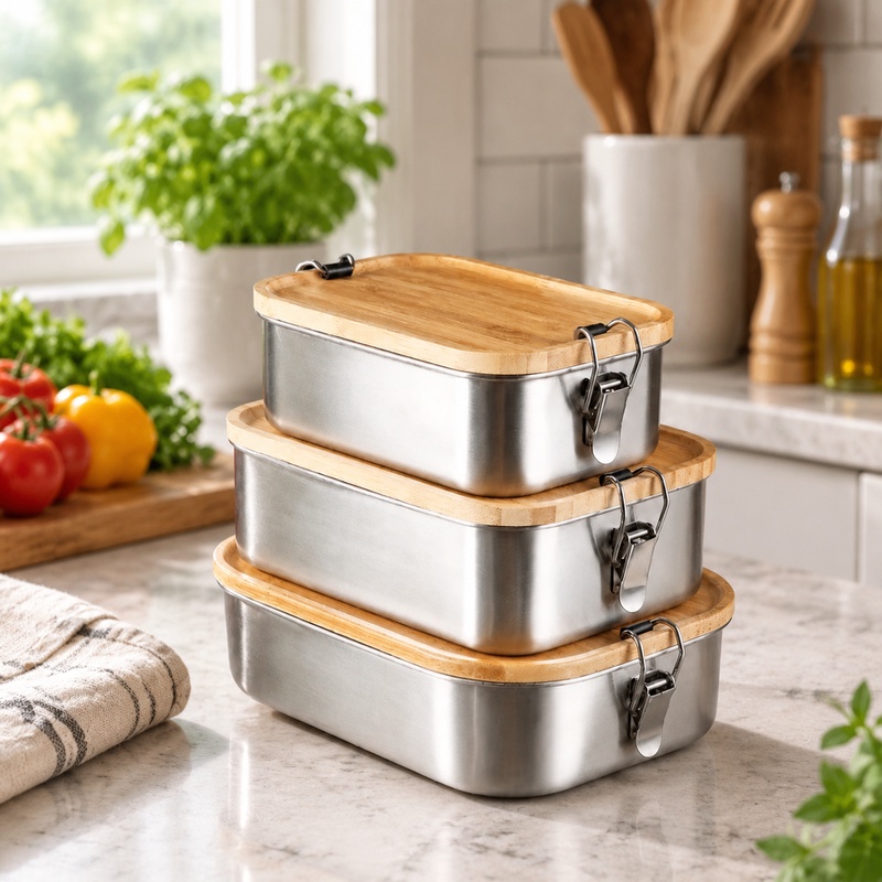 Food Storage Meals - علبة طعام متينة مصنوعة من الفولاذ