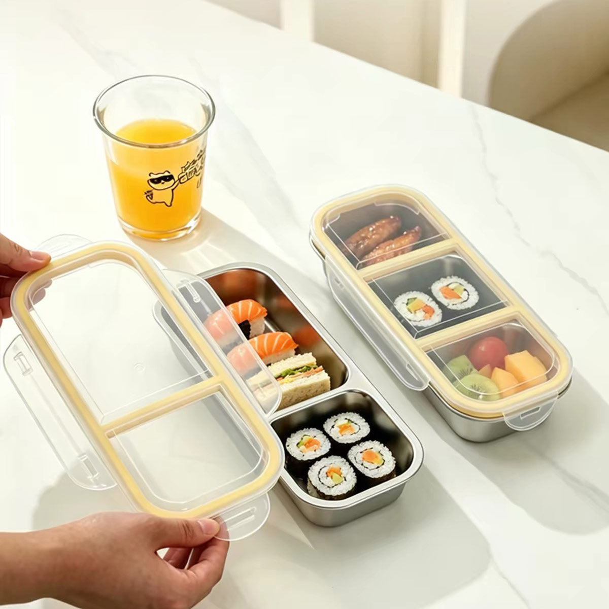 حاوية تخزين طعام من الفولاذ ال - مراجعة Food Storage Meals وسعره