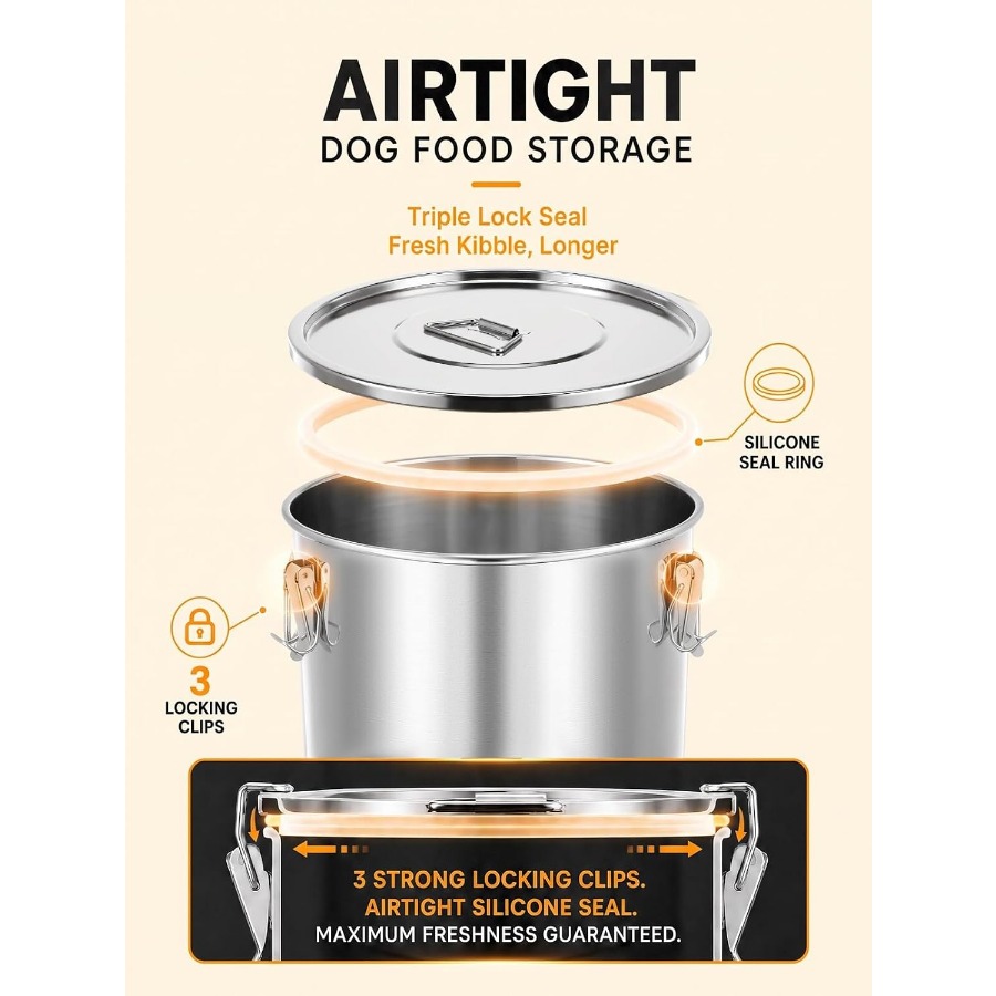 حاوية تخزين طعام الكلاب المصنو - مراجعة Food Storage Containers وسعره