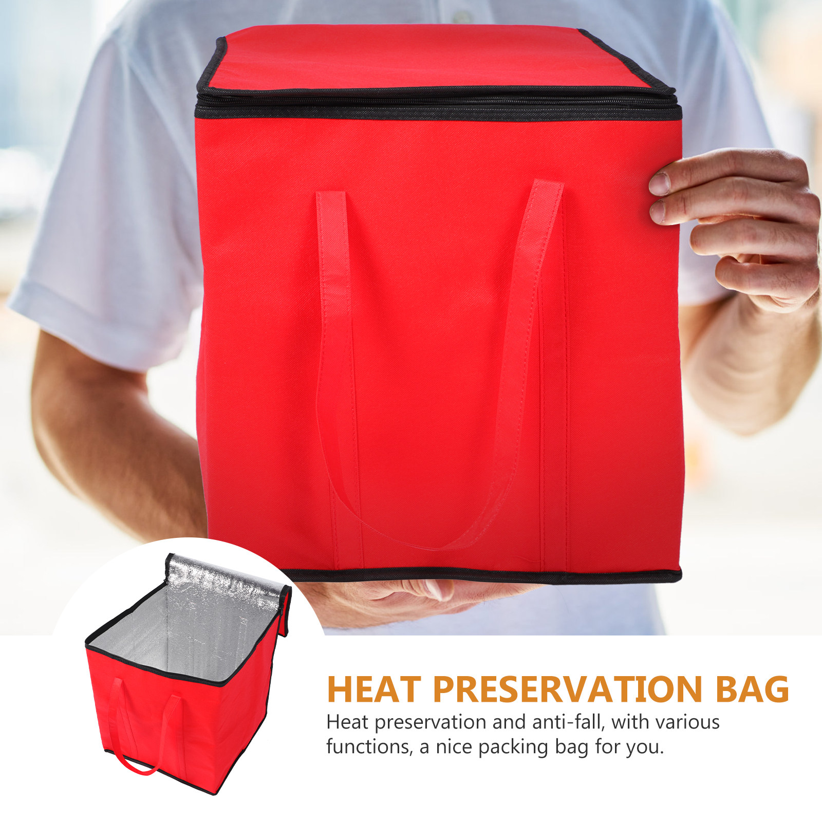 1 قطعة حقيبة توصيل طعام معزولة - مراجعة Food Storage Bag وسعره