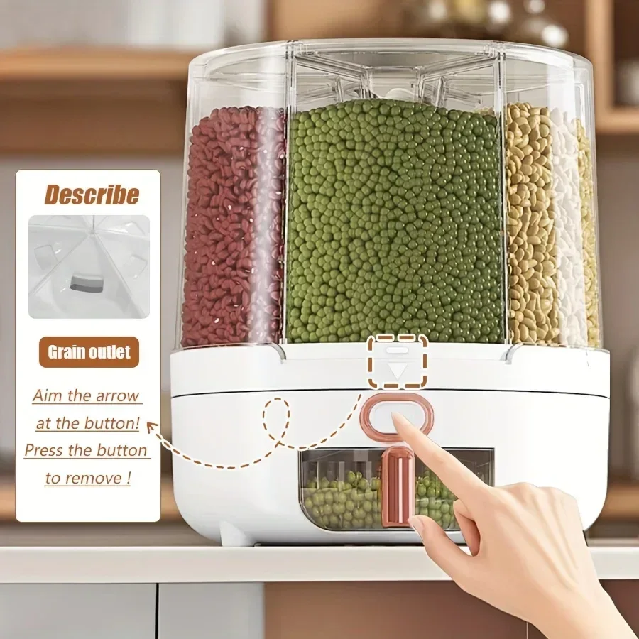 6 مقصورة 360 °   حاوية تخزين ط - مراجعة Food Storage Meals وسعره