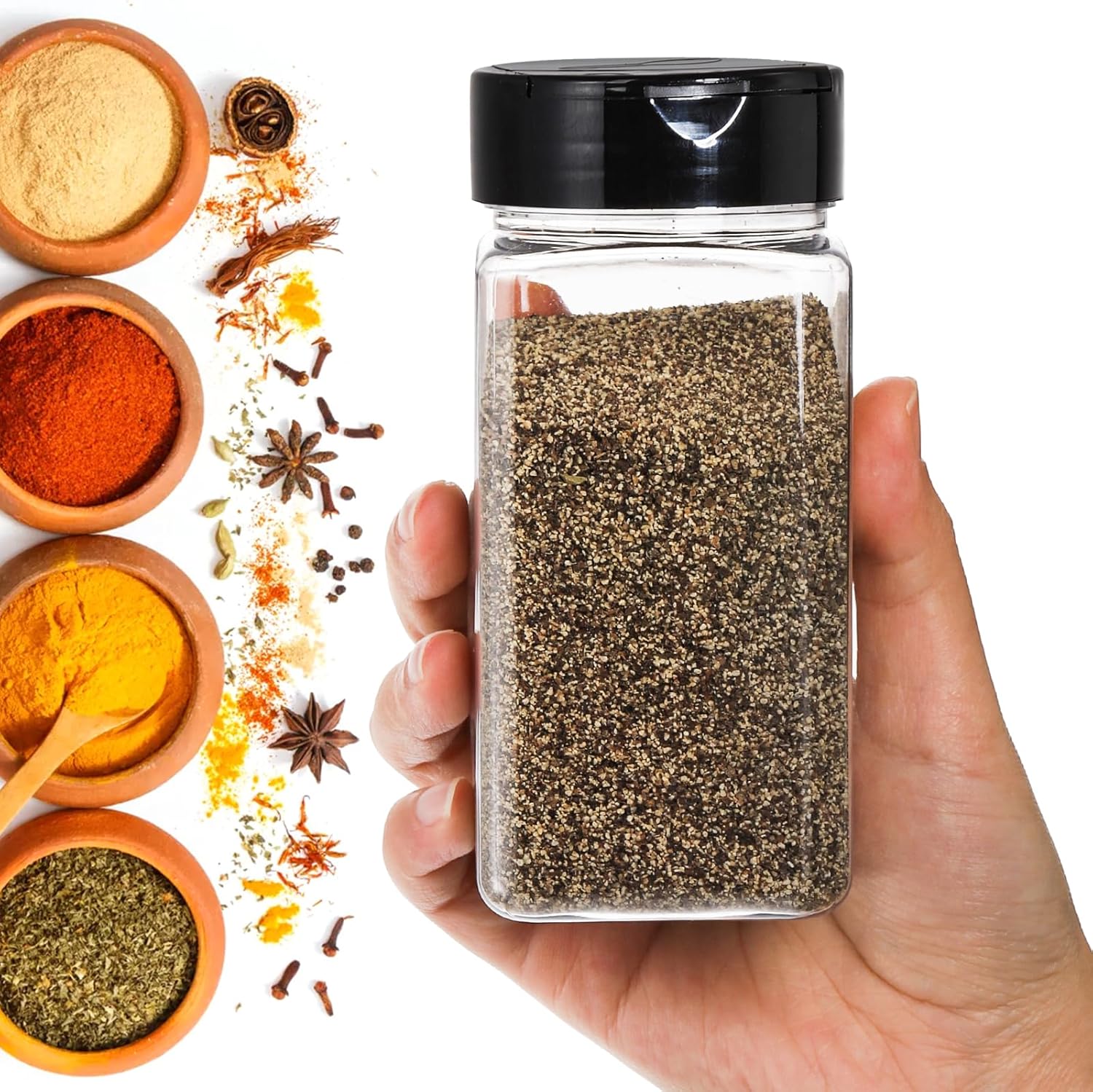 أوعية توابل بلاستيكية مربعة كب - مراجعة Food Storage Meals وسعره